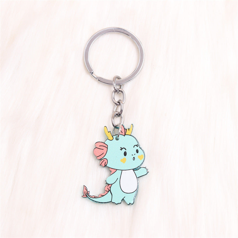 Wholesale Valentine's Day Candy Little Green Dragon Acrylic Keychain